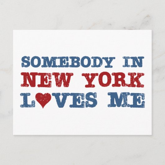 Jemand in New York Lieben Me Postkarte (Vorderseite)