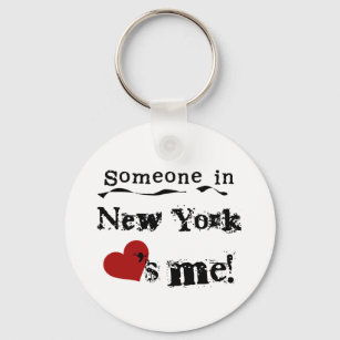 Jemand in New Yorker Lieben Schlüsselanhänger