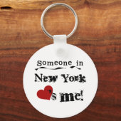 Jemand in New Yorker Lieben Schlüsselanhänger (Vorderseite)
