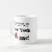 Jemand in New- YorkLieben ich Kaffeetasse (Vorderseite Links)