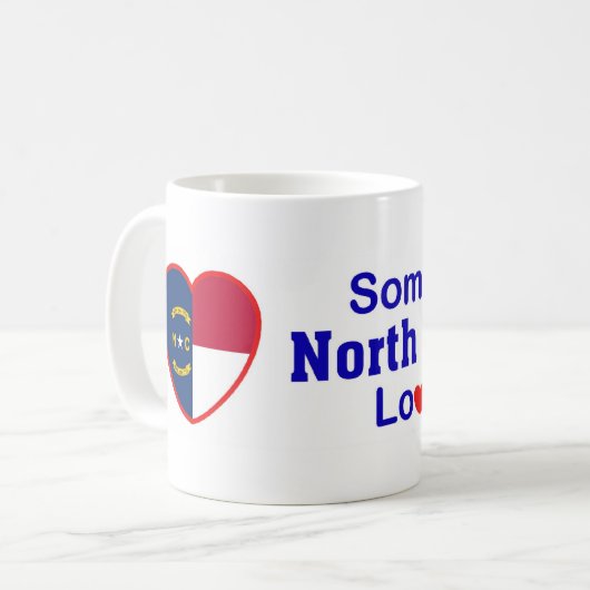 Jemand in Nord-CarolinaLieben ich Kaffeetasse (Vorderseite Links)