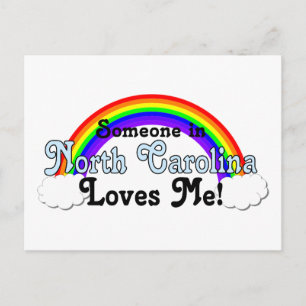 Jemand in North Carolina Lieben Postkarte
