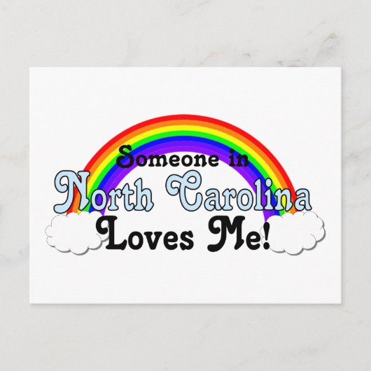 Jemand in North Carolina Lieben Postkarte (Vorderseite)