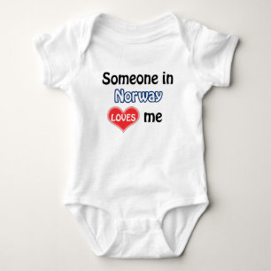 Jemand in Norwegen Liebe mir Baby Strampler