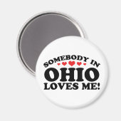 Jemand in Ohio Lieben Magnet (Vorderseite/Rückseite)