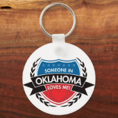 Jemand in Oklahoma Lieben ich Schlüsselanhänger (Vorderseite)