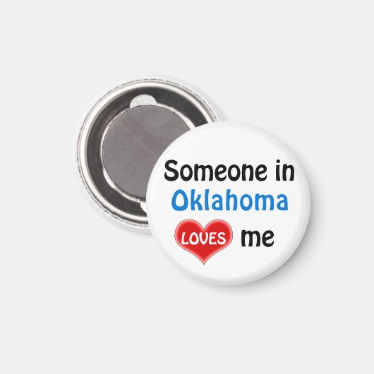 Jemand in Oklahoma Lieben mir Magnet (Vorderseite/Rückseite)