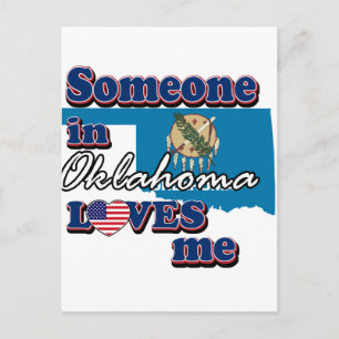 Jemand in Oklahoma Lieben mir Postkarte