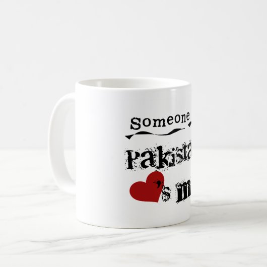 Jemand in Pakistan-Lieben ich Kaffeetasse (Vorderseite Links)