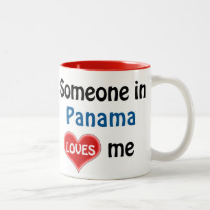 Jemand in Panama Lieben mir Zweifarbige Tasse