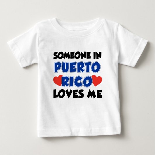 Jemand in Puerto Rico Lieben Baby T-shirt (Vorderseite)