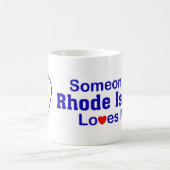 Jemand in Rhode Island Lieben ich Kaffeetasse (Mittel)