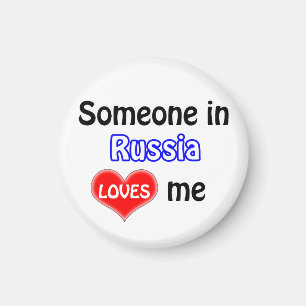 Jemand in Russland Lieben mir Magnet