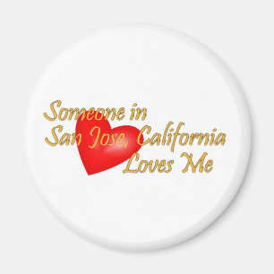 Jemand in San Jose, Kalifornien Lieben ich Magnet