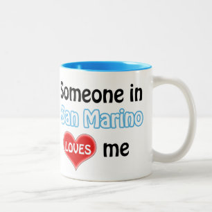 Jemand in San Marino Lieben mir Zweifarbige Tasse