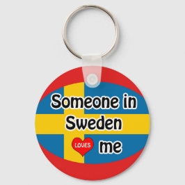 Jemand in Schweden Liebe mir Schlüsselanhänger