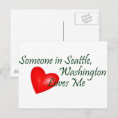 Jemand in Seattle Lieben Postkarte (Vorne/Hinten)