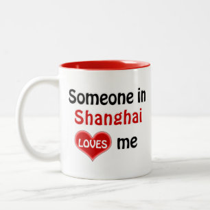 Jemand in Shanghai Lieben mir Zweifarbige Tasse