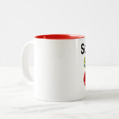 Jemand in Slowenien Lieben mir Zweifarbige Tasse (Vorderseite Links)