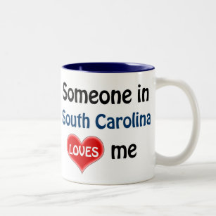 Jemand in South Carolina Lieben mir Zweifarbige Tasse