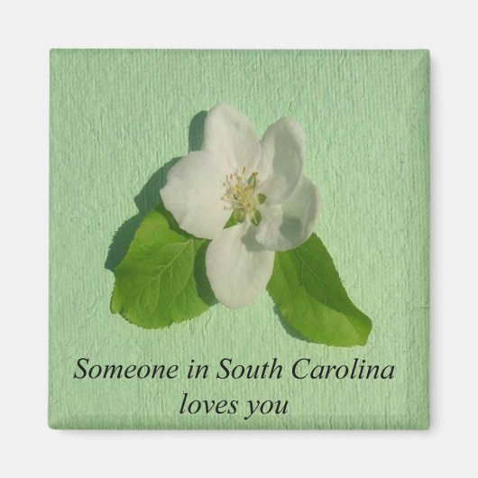 Jemand in South Carolina Lieben You- Apple Blossom Magnet (Vorne)