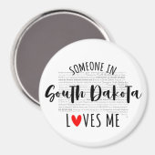 Jemand in South Dakota Lieben Me Magnet (Vorderseite/Rückseite)