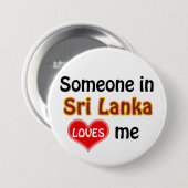 Jemand in Sri Lanka Liebe mir Button (Vorne & Hinten)