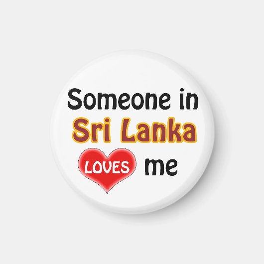 Jemand in Sri Lanka Liebe mir Magnet (Vorne)