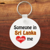 Jemand in Sri Lanka Liebe mir Schlüsselanhänger (Vorderseite)