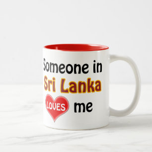 Jemand in Sri Lanka Liebe mir Zweifarbige Tasse