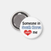 Jemand in Südkorea Lieben mir Magnet (Vorderseite/Rückseite)
