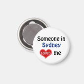 Jemand in Sydney Lieben mich Magnet (Vorderseite/Rückseite)