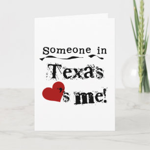 Jemand in Texas-Lieben ich Karte