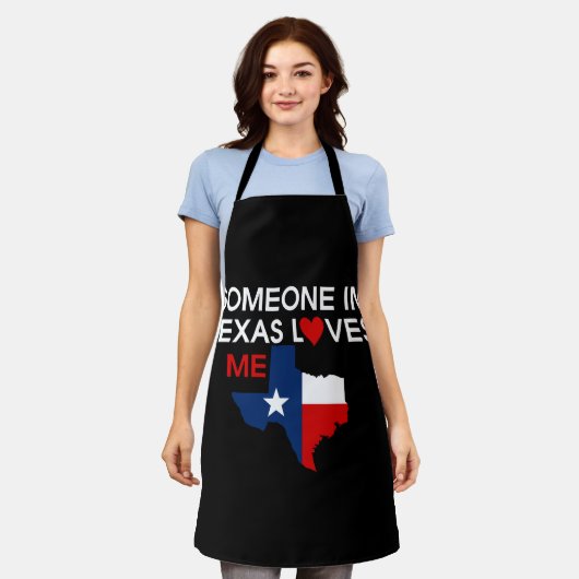 Jemand in Texas Lieben Ich Wertvoll Gott segne Schürze (Getragen)