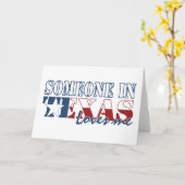 Jemand in Texas Lieben Me Karte (Gelbe Blume)
