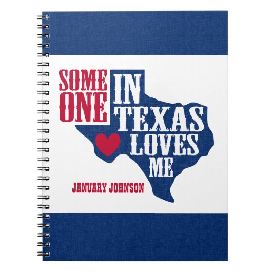 Jemand in Texas Lieben Me Notizblock (Vorderseite)