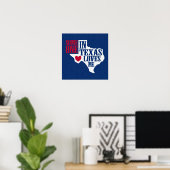 Jemand in Texas Lieben Me Poster (Heimbüro)