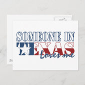 Jemand in Texas Lieben Me Postkarte (Vorne/Hinten)