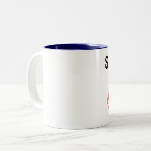 Jemand in Texas Lieben mir Zweifarbige Tasse (Vorderseite Links)