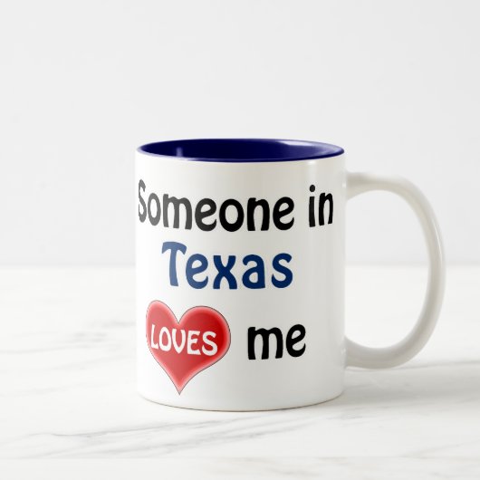 Jemand in Texas Lieben mir Zweifarbige Tasse (Rechts)