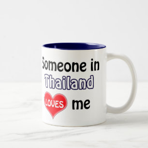 Jemand in Thailand Lieben mir Zweifarbige Tasse