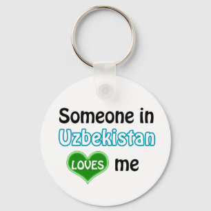 Jemand in Usbekistan Lieben mir Schlüsselanhänger