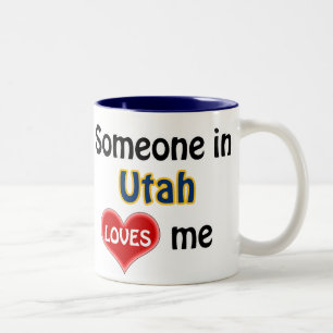 Jemand in Utah Liebe mir Zweifarbige Tasse