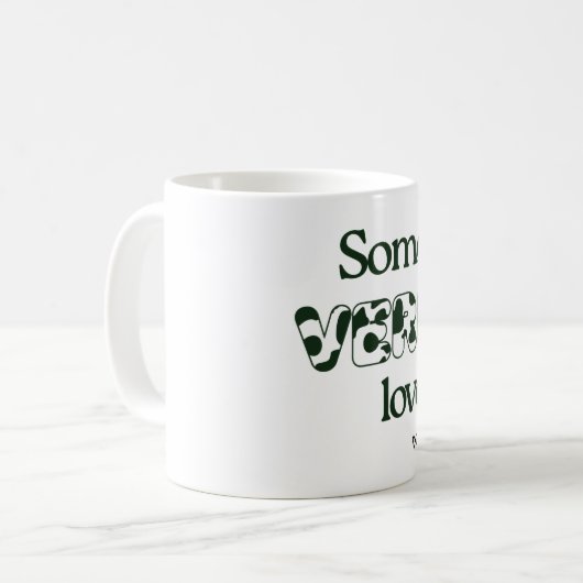 Jemand in Vermont Lieben Me - Kaffee Tasse (Vorderseite Links)