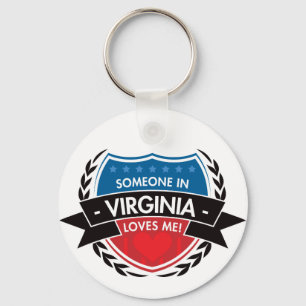 Jemand in Virginia-Lieben ich Schlüsselanhänger