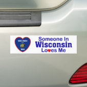 Jemand in Wisconsin-Lieben ich Autoaufkleber (Auf Auto)