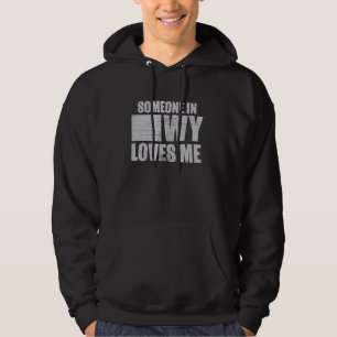Jemand in Wyoming Lieben Me Retro US-Staat Cool Hoodie