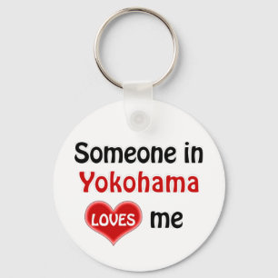 Jemand in Yokohama Lieben mich Schlüsselanhänger