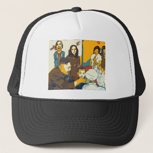 Jemand ist Beruflich Truckerkappe (Vorderseite)