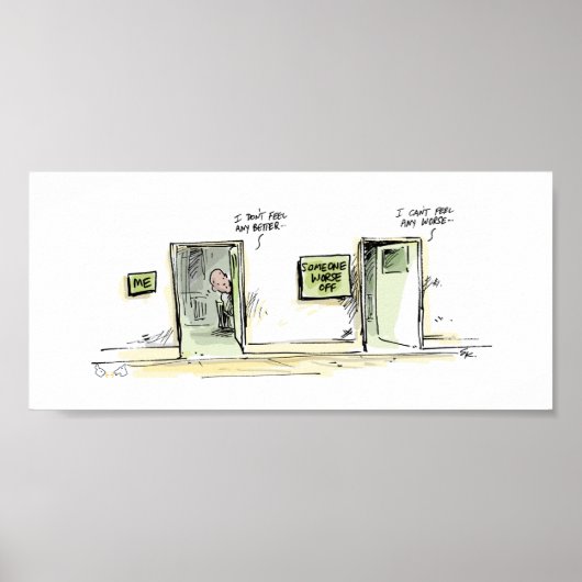 Jemand ist noch schlimmer vor dem Drucken Poster (Vorne)